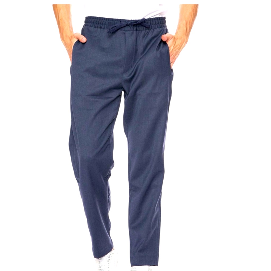 Denh Carlton Drawstring Waist Pants Navy Blue Men’s Preppy Trouser Size Small
